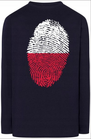 Polska Flaga Odcisk Bluza Longsleeve Rozm.XL