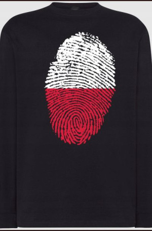 Polska Flaga Odcisk Bluza Longsleeve Rozm.XS