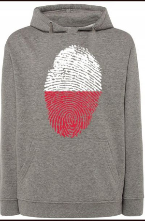 Polska Flaga Odcisk Bluza z Kapturem r.L