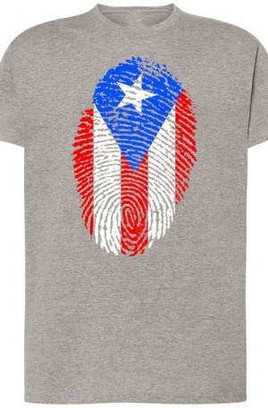 Portoryko Flaga Odcisk T-Shirt Męski Rozm.3XL