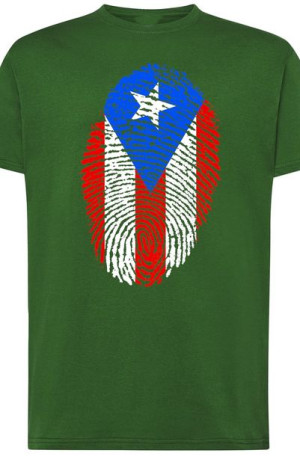 Portoryko Flaga Odcisk T-Shirt Męski Rozm.5XL