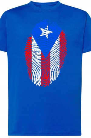 Portoryko Flaga Odcisk T-Shirt Męski Rozm.XXL