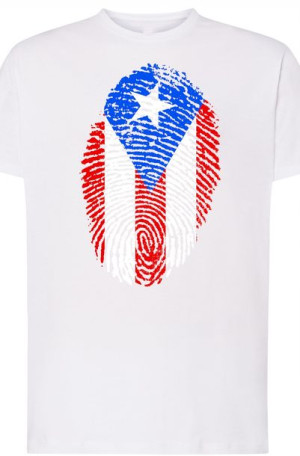 Portoryko Flaga Odcisk T-Shirt Męski Rozm.XXL
