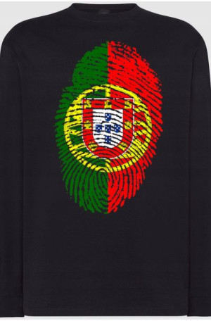 Portugalia Flaga Odcisk Bluza Longsleeve Rozm.4XL