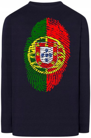 Portugalia Flaga Odcisk Bluza Longsleeve Rozm.L