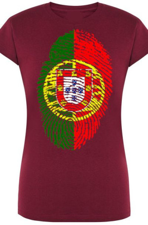 Portugalia Flaga Odcisk Damski T-Shirt Modny R.M