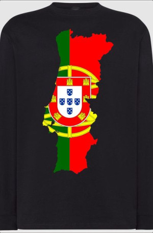 Portugalia Męska Modna Bluza Longsleeve Logo M