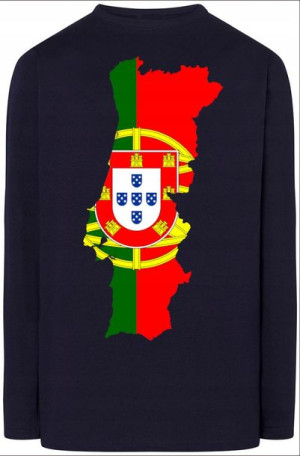 Portugalia Męska Modna Bluza Longsleeve Logo S