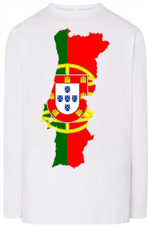 Portugalia Męska Modna Bluza Longsleeve Logo XS