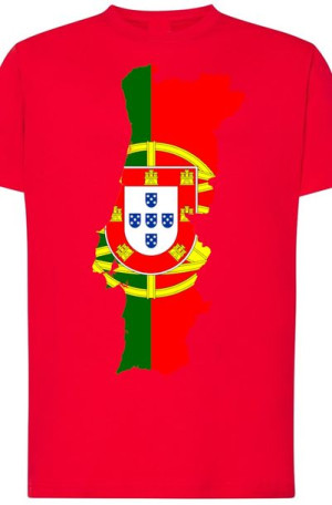 Portugalia Męski Modny T-Shirt Flaga Rozm.4XL