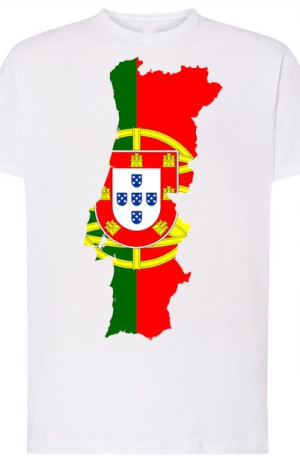 Portugalia Męski Modny T-Shirt Flaga Rozm.M
