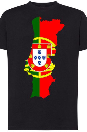 Portugalia Męski Modny T-Shirt Flaga Rozm.M