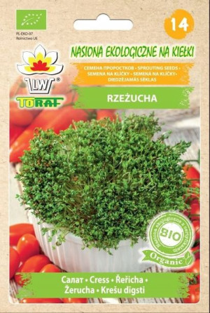 Toraf Nasiona na kiełki BIO organic Rzeżucha 20g