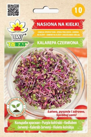 Toraf Nasiona na kiełki Kalarepa Czerwona 10 g