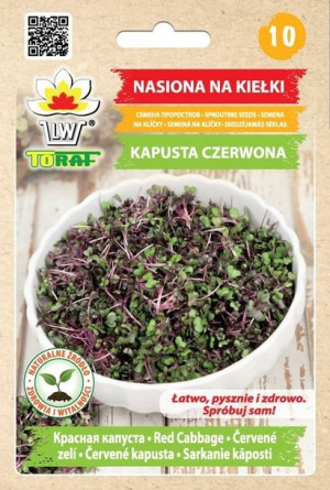 Toraf Nasiona na kiełki Kapusta Czerwona 10 g