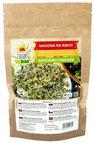 Toraf Nasiona na kiełki Rzodkiewka China Rose 100g