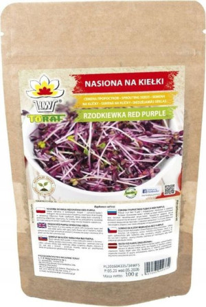 Toraf Nasiona na kiełki Rzodkiewka Red Purple 100g