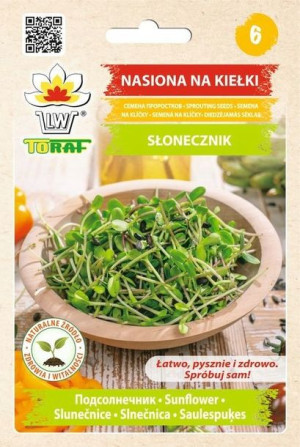 Toraf Nasiona na kiełki Słonecznik czarny 20g