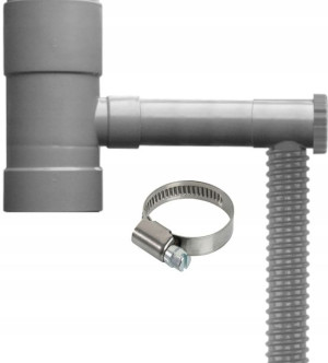 Zbieracz Łapacz wody + wąż + opaska 90mm SZARY