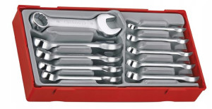 Krótkie klucze płasko-oczkowych Teng Tools TT6010M