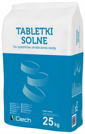 Sól 25kg Tabletki Solne Zmiękczacz Wody Ciech