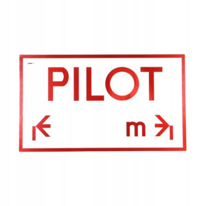 Tablica informacyjna, PILOT 600x1030 CARGOPARTS CA
