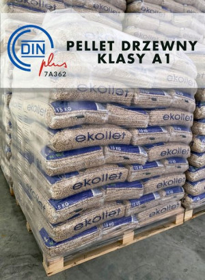 PELET PELLET 15kg Ekollet DIN plus A1 PALETA