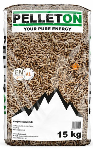 PELET PELLET drzewny 15kg Certyfikowany EN plus A1