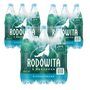 Woda RODOWITA z Roztocza niegazowana 18x 1,5 l