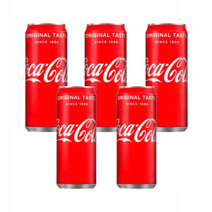 Napój gazowany COCA-COLA puszka wąska 5x 330 ml