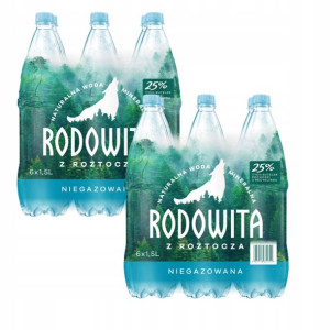 Woda mineralna RODOWITA niegazowana 12x 1,5 l