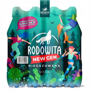 12x Woda mineralna RODOWITA Roztocza niegaz Sport