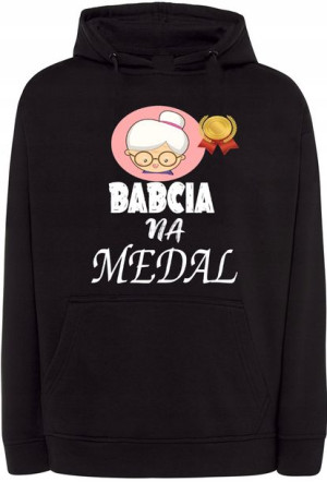 Prezent Dzień Babci Bluza nadruk r.XXL