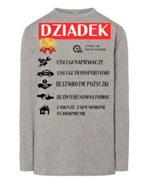 Prezent Dzień Dziadka Longsleeve r.L