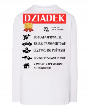 Prezent Dzień Dziadka Longsleeve r.XL