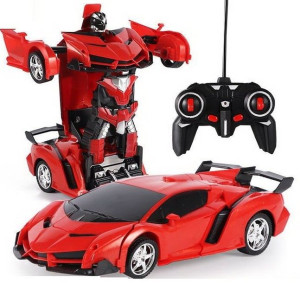 Samochód Robot Transformers 2w1 Czerwony Lamborghi