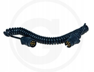 Kabel Przewód spiralny oczkowy 2-wtyczki 12 V 2m