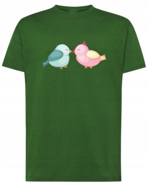Prezent Walentynki Tshirt męski Gołąbki Miłość L