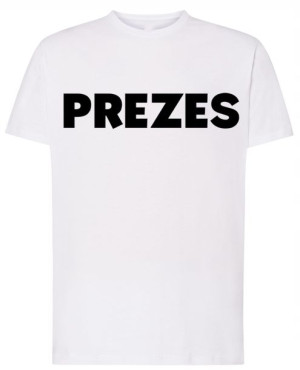 PREZES T-shirt Męski Prezent Rozm.3XL