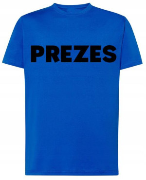 PREZES T-shirt Męski Prezent Rozm.5XL