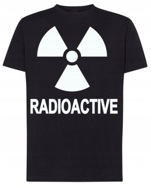 Radioactive Strefa Skażenia T-shirt Modny Rozm.XXL