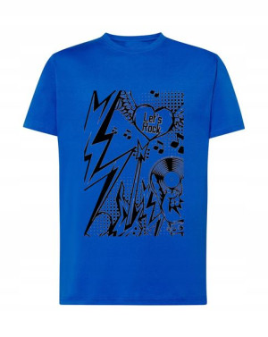 Rock Metal T-Shirt nadruk Let’s ROCK Rozm.M