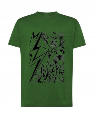 Rock Metal T-Shirt nadruk Let’s ROCK Rozm.XS