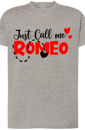 Romeo Męski T-Shirt Walentynki Modny r.S