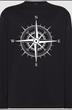 Róża Wiatrów Kompas Męski Longsleeve Rozm.5XL