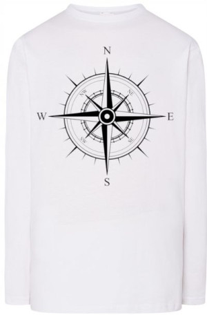 Róża Wiatrów Kompas Męski Longsleeve Rozm.XL