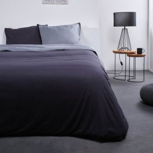 DZIS Noa - Posciel - Bawelna - 2 osoby - 220 x 240 cm - Bicolore Grey