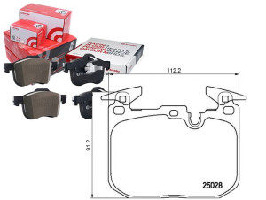 Klocki Hamulcowe Bmw 1 F20 11- Przód Brembo