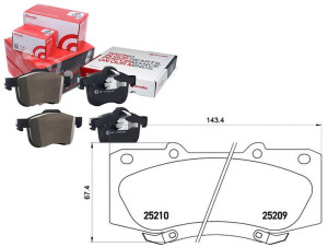 Klocki Hamulcowe Toyota Hilux 2.5 D-4d 10- Przód B