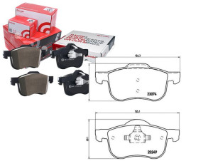 Klocki Hamulcowe Volvo S60 I 00-10 Przód Brembo